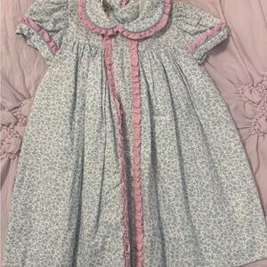 Floral Kids Pajamas with Pink Accents